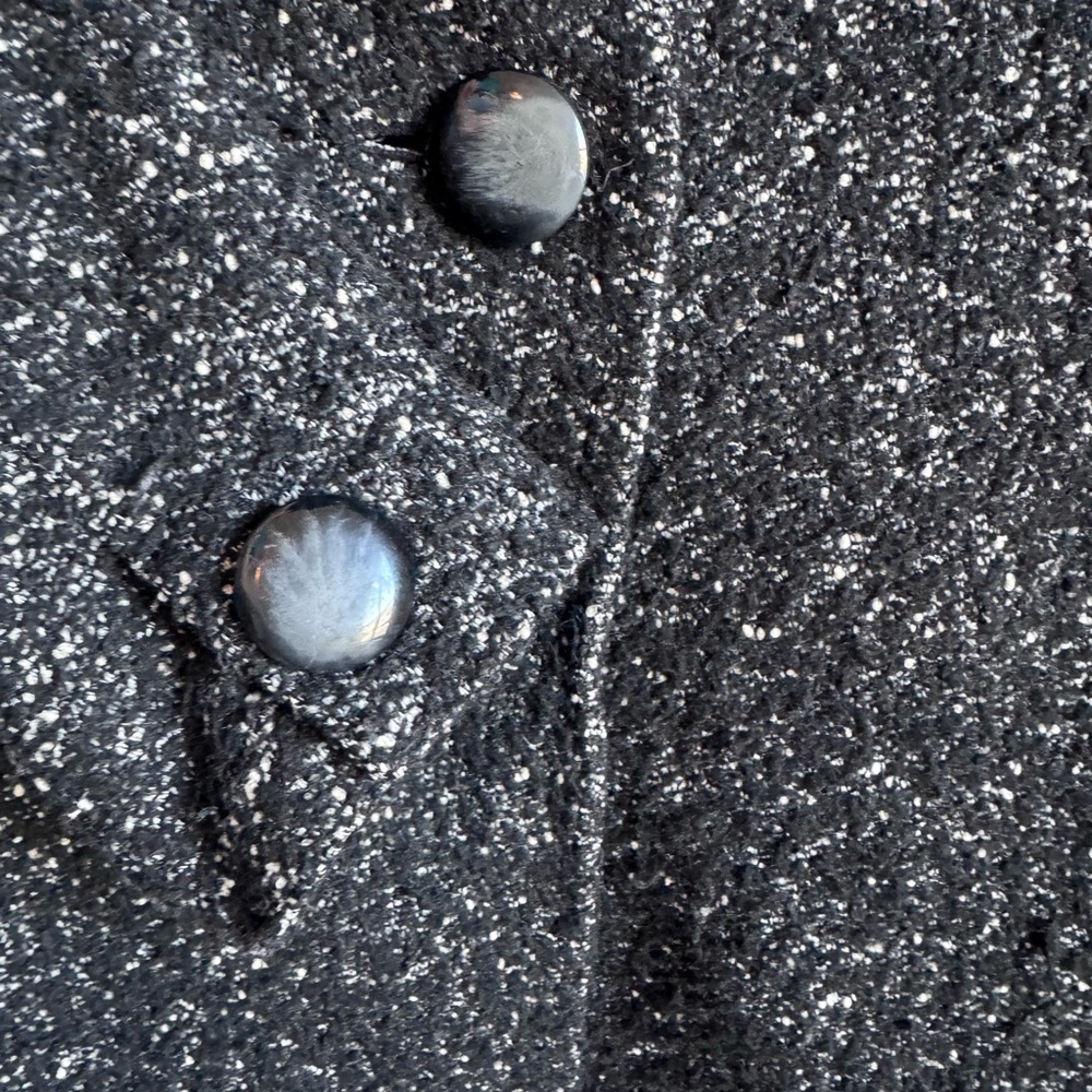 Talbots Black Tweed Women's Coat - Picture 6 of 7